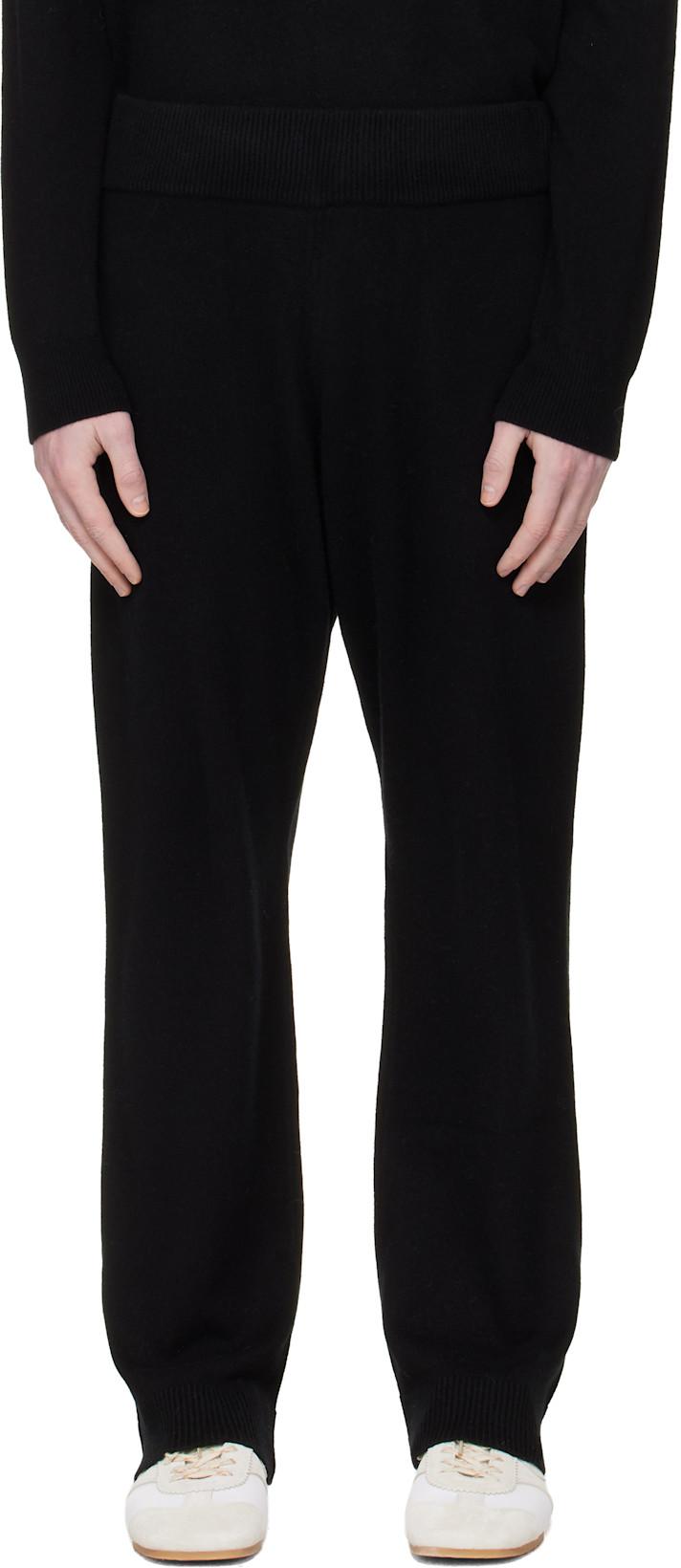 Black Knit Lounge Pants by ENTIRE STUDIOS