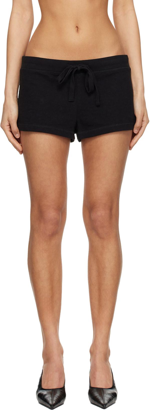 Black Lightweight Micro Shorts by ENTIRE STUDIOS