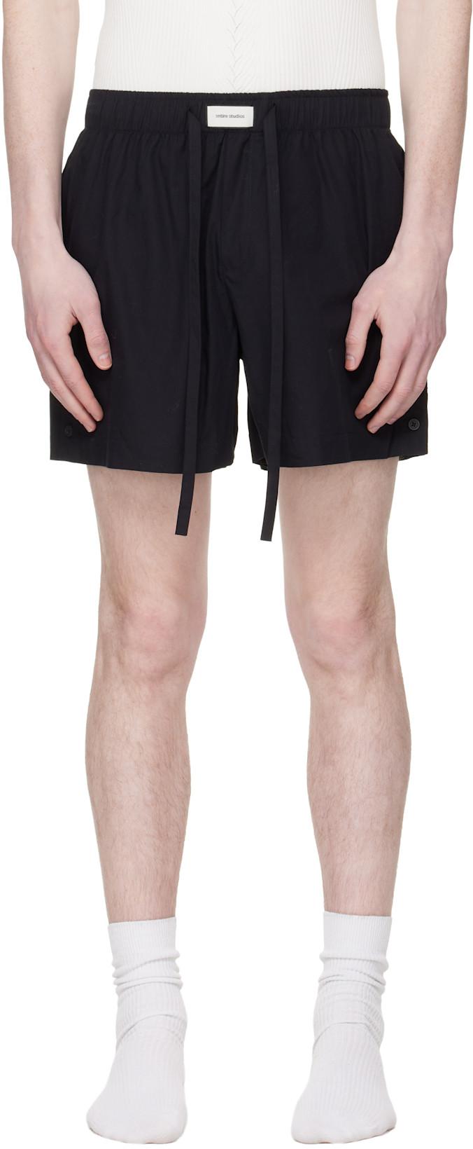 Black Pajama Shorts by ENTIRE STUDIOS