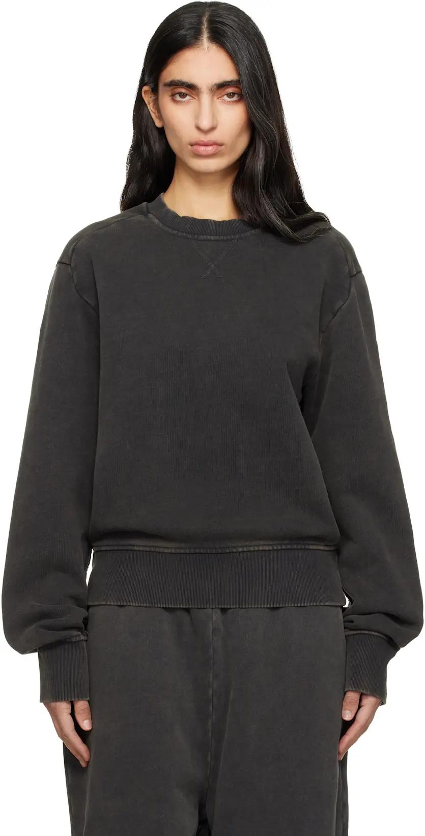 Black Pod Crew Sweatshirt by ENTIRE STUDIOS