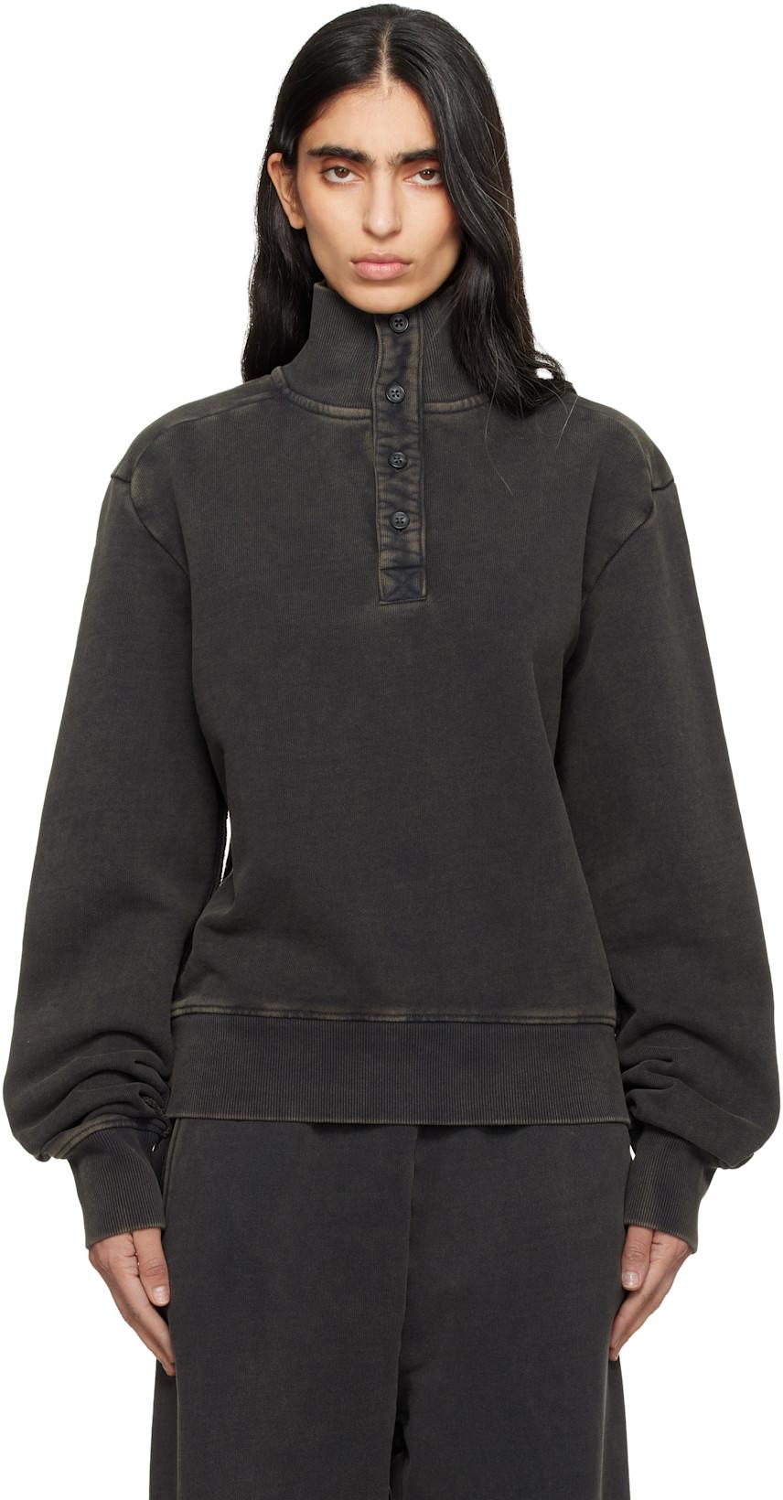 Black Port Pullover Sweatshirt by ENTIRE STUDIOS