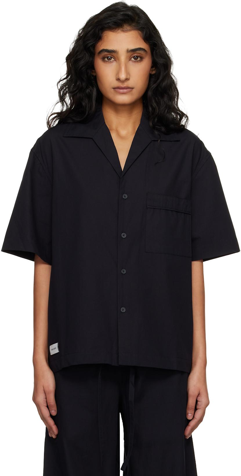 Black SS Pyjama Shirt by ENTIRE STUDIOS