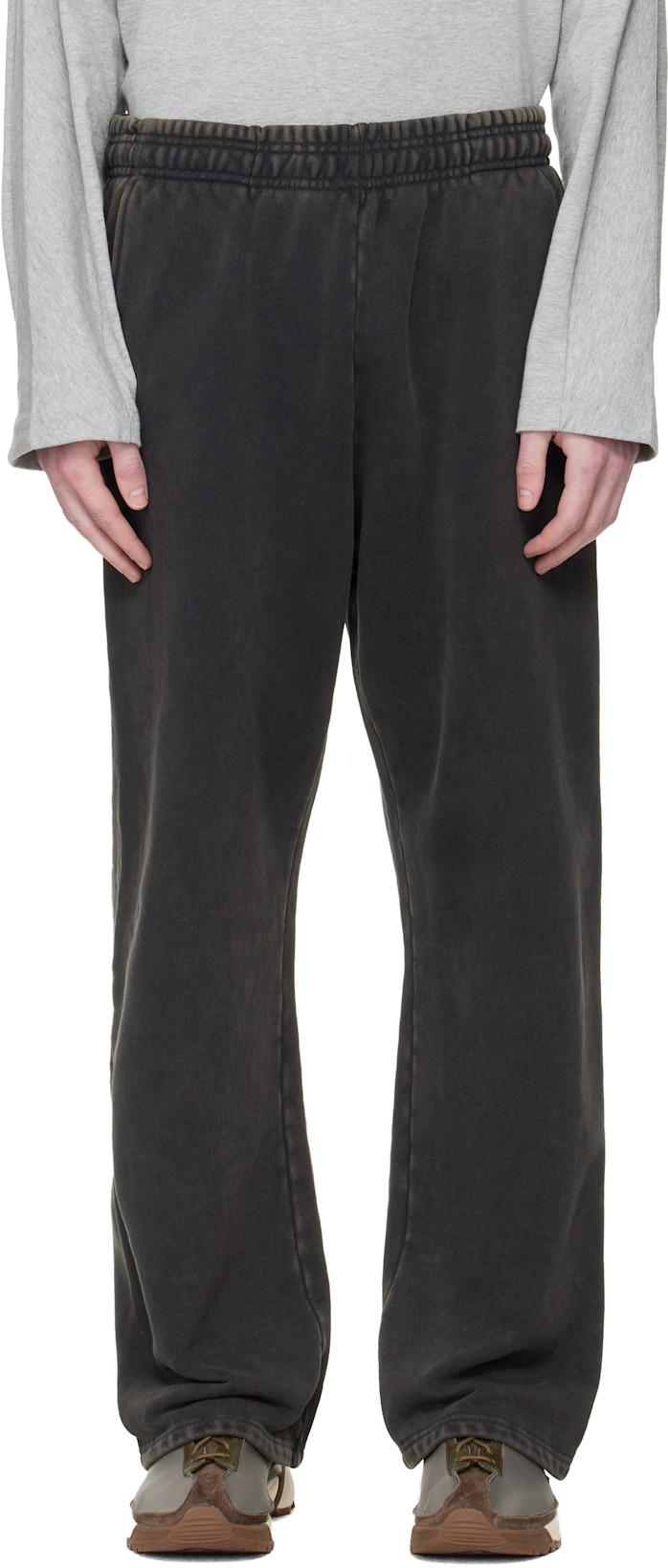 Black Straight Leg Sweatpants by ENTIRE STUDIOS
