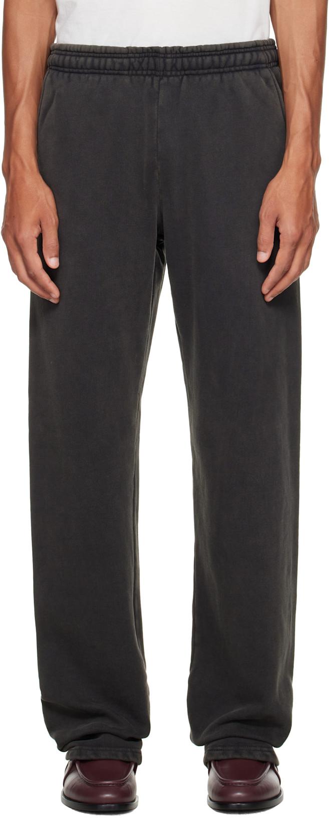 Black Straight Leg Sweatpants by ENTIRE STUDIOS