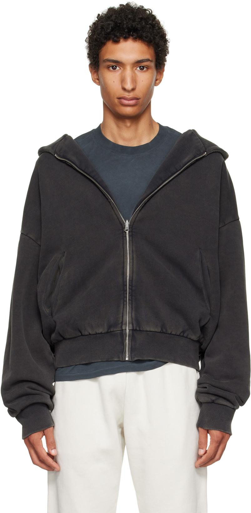 Black Thermal Hoodie by ENTIRE STUDIOS