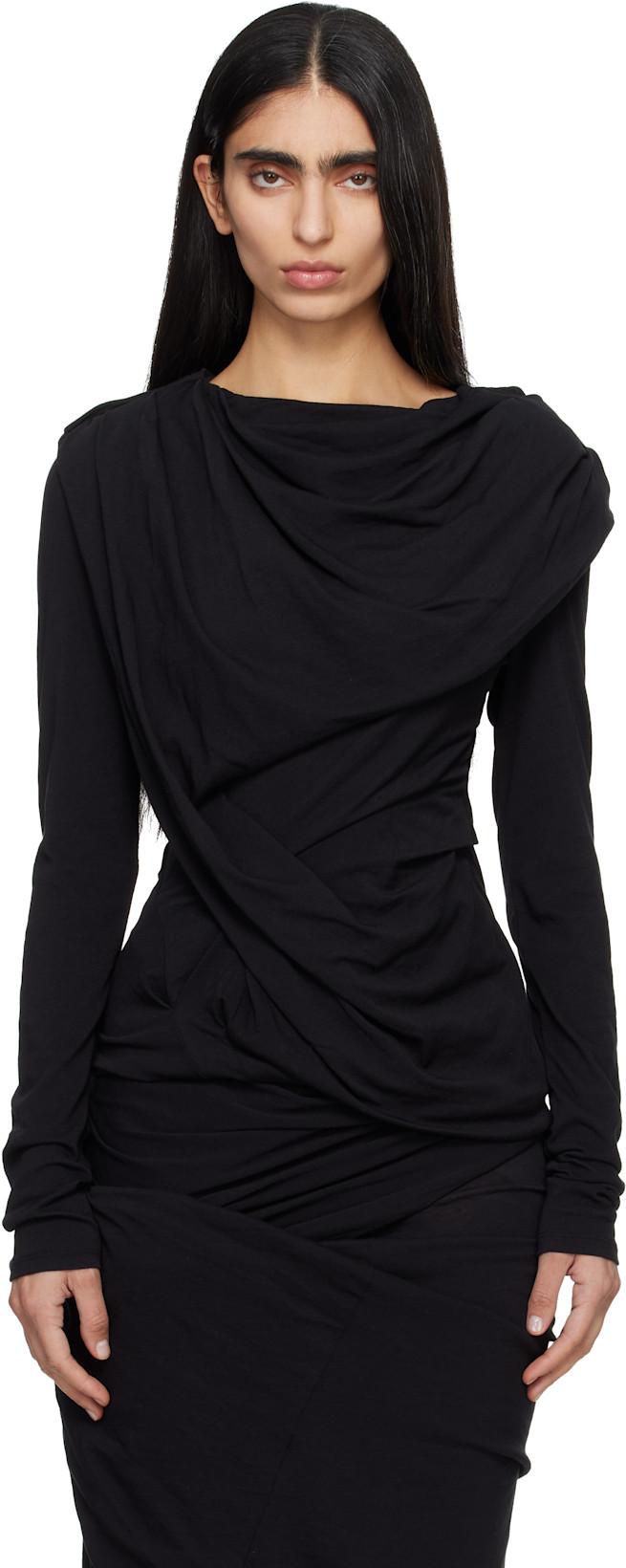 Black Twist Top by ENTIRE STUDIOS