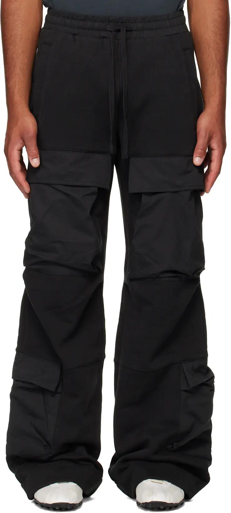 Black Utility Sweatpants by ENTIRE STUDIOS