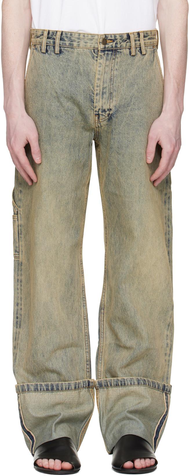 Blue Cuff Jeans by ENTIRE STUDIOS