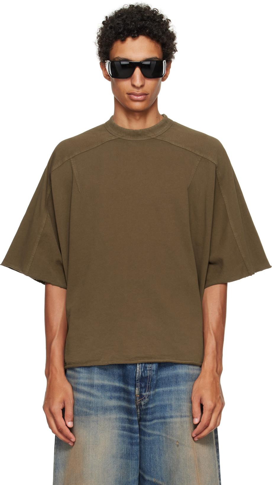 Brown Heavy Dart T-shirt by ENTIRE STUDIOS