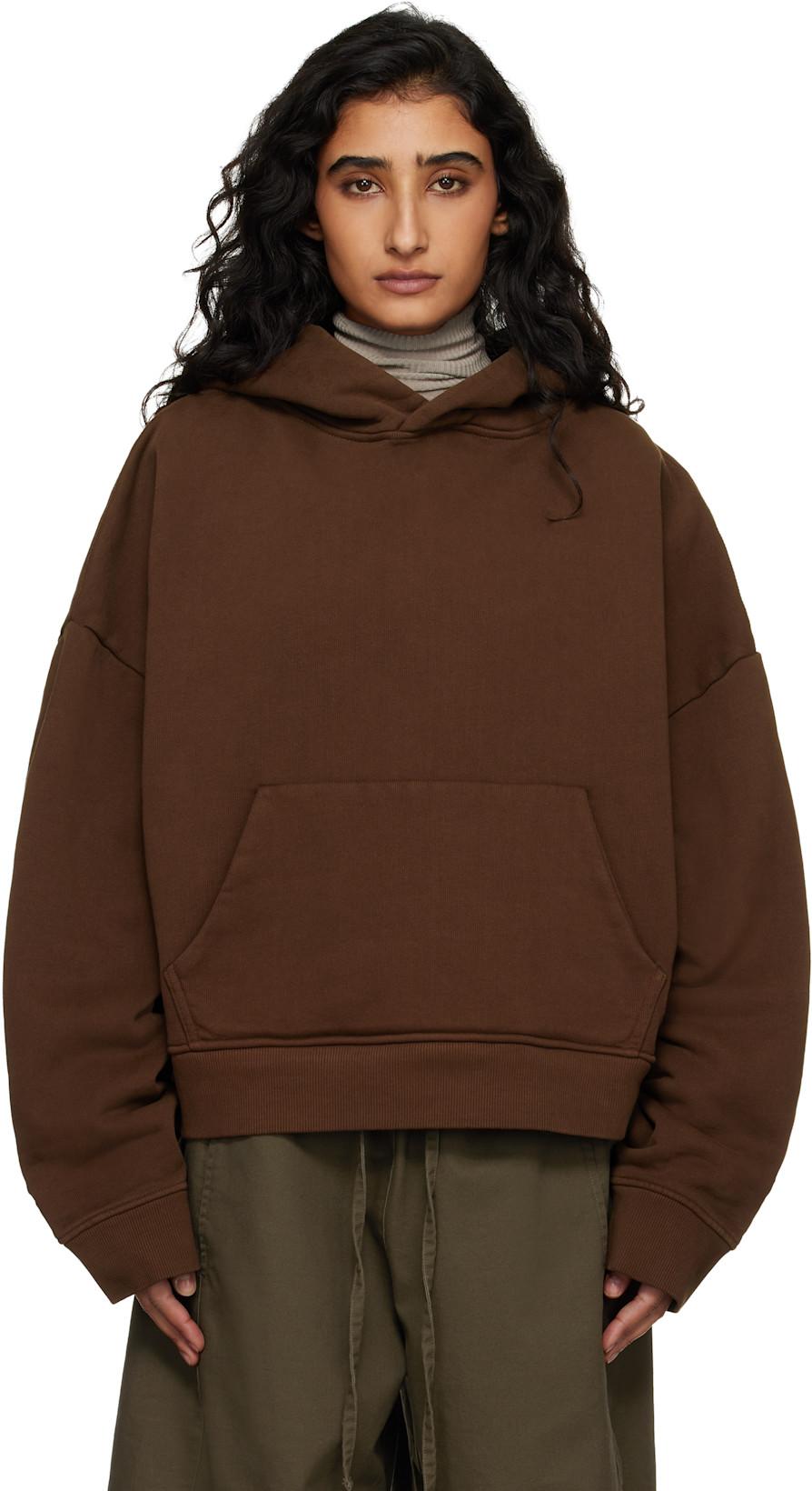 Brown Heavy Hoodie by ENTIRE STUDIOS