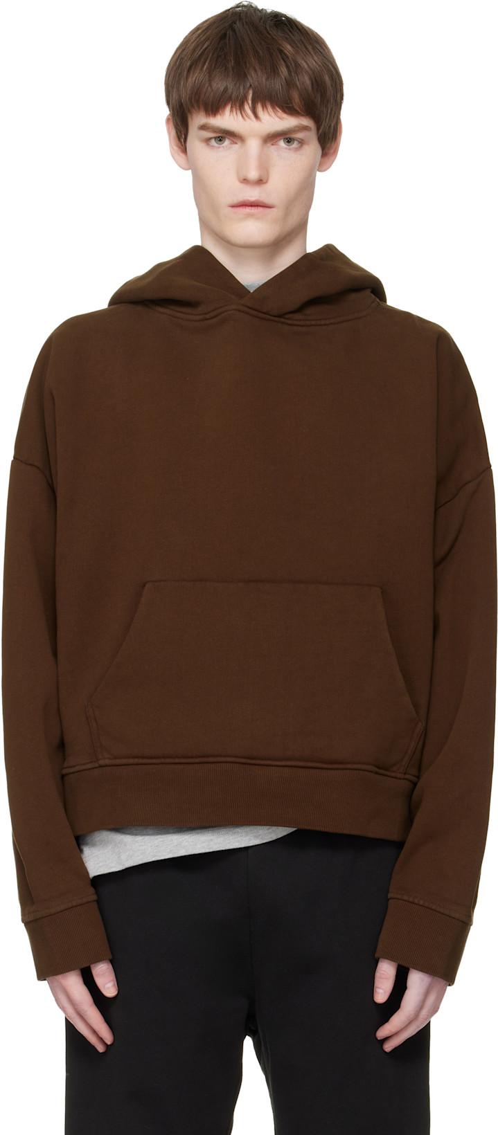 Brown Heavy Hoodie by ENTIRE STUDIOS