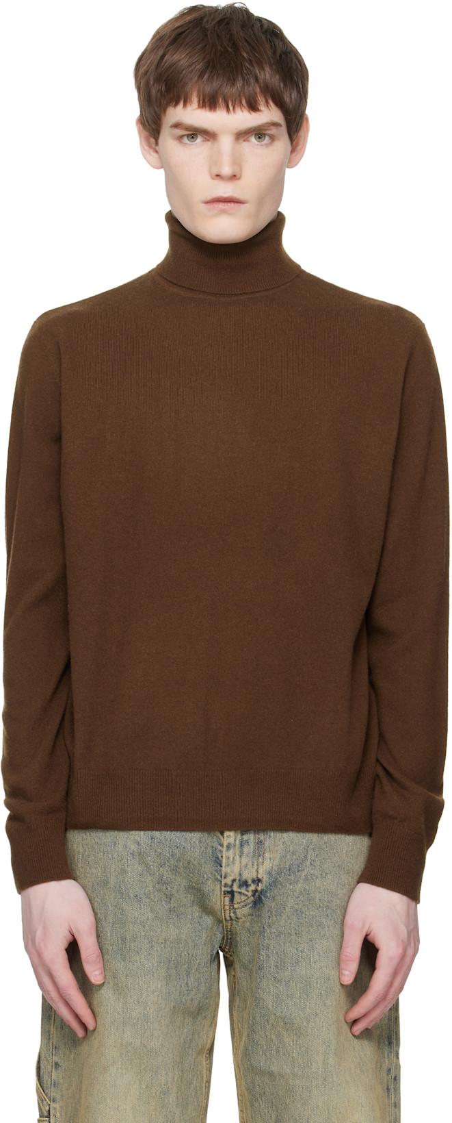 Brown Knit Turtleneck by ENTIRE STUDIOS