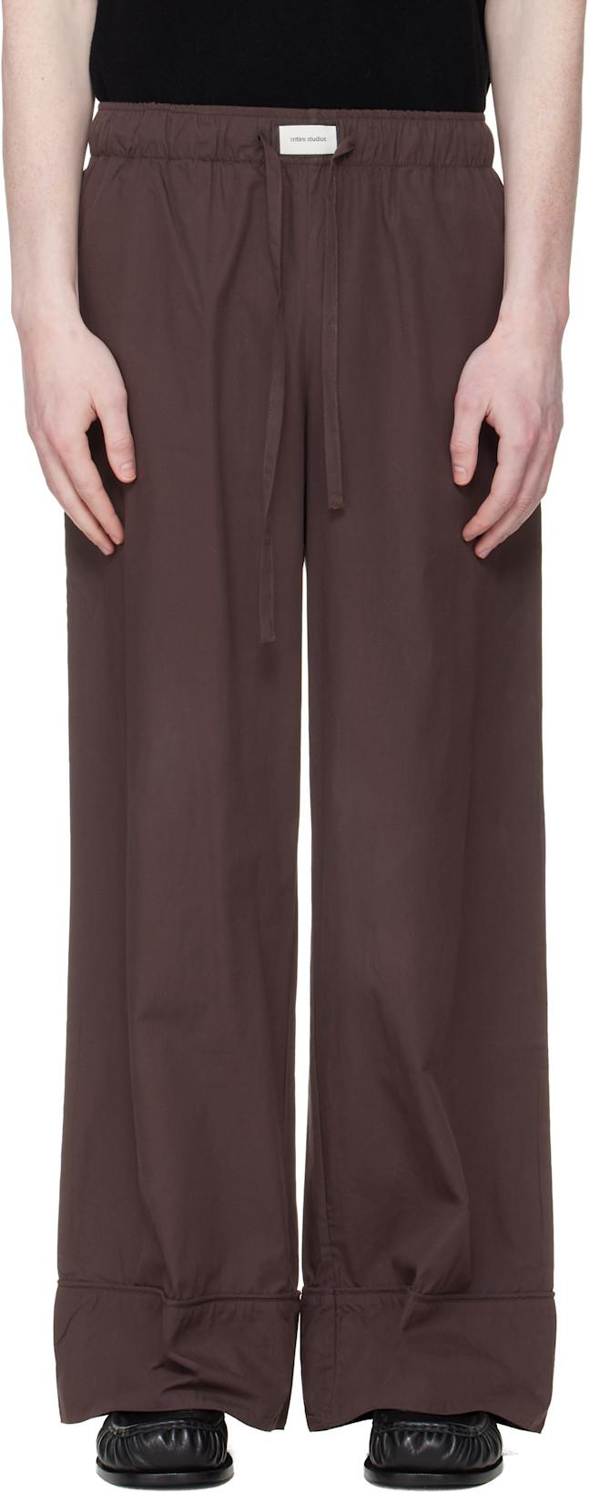 Brown Pajama Lounge Pants by ENTIRE STUDIOS