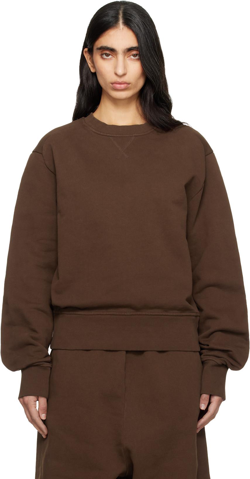 Brown Pod Crew Sweatshirt by ENTIRE STUDIOS