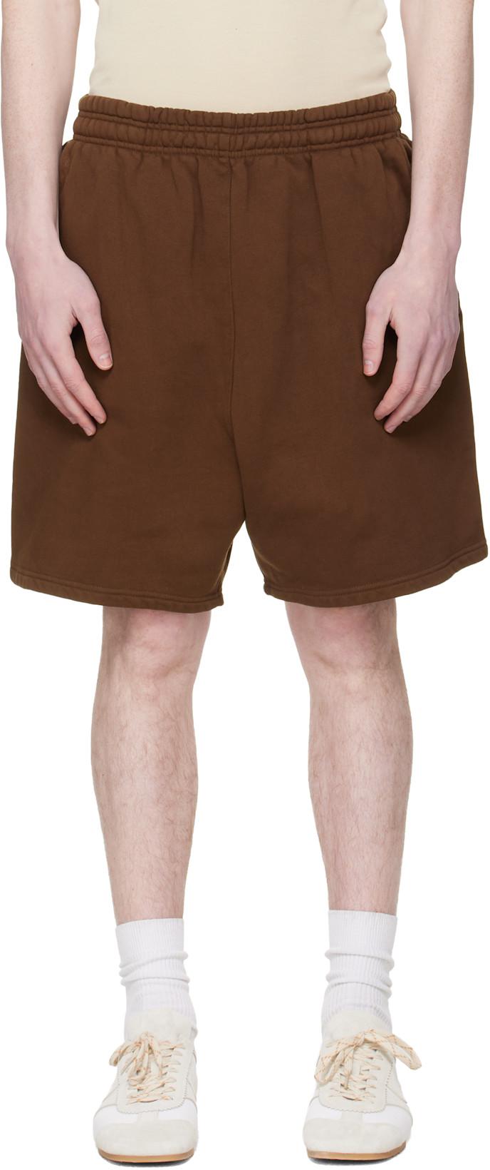 Brown Standard Sweat Shorts by ENTIRE STUDIOS