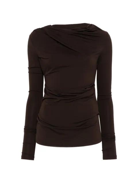 Drape long-sleeve top by ENTIRE STUDIOS