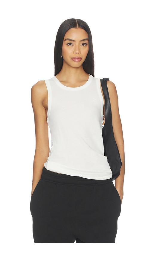 Entire Studios Sheer Tank in White by ENTIRE STUDIOS