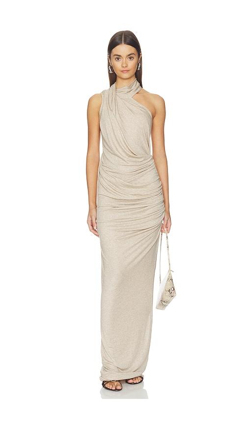 Entire Studios Sleeveless Dalters Dress in Beige by ENTIRE STUDIOS