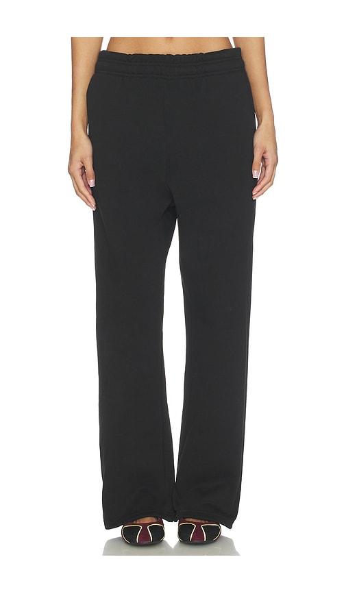Entire Studios Straight Leg Sweatpant in Black by ENTIRE STUDIOS