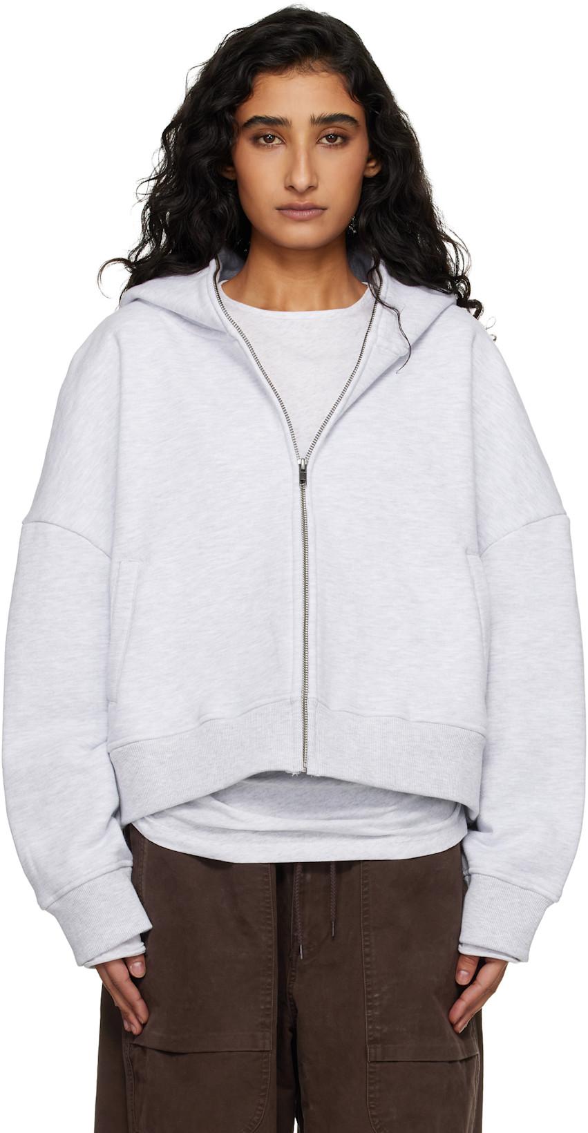 Gray Eternal Zip Hoodie by ENTIRE STUDIOS
