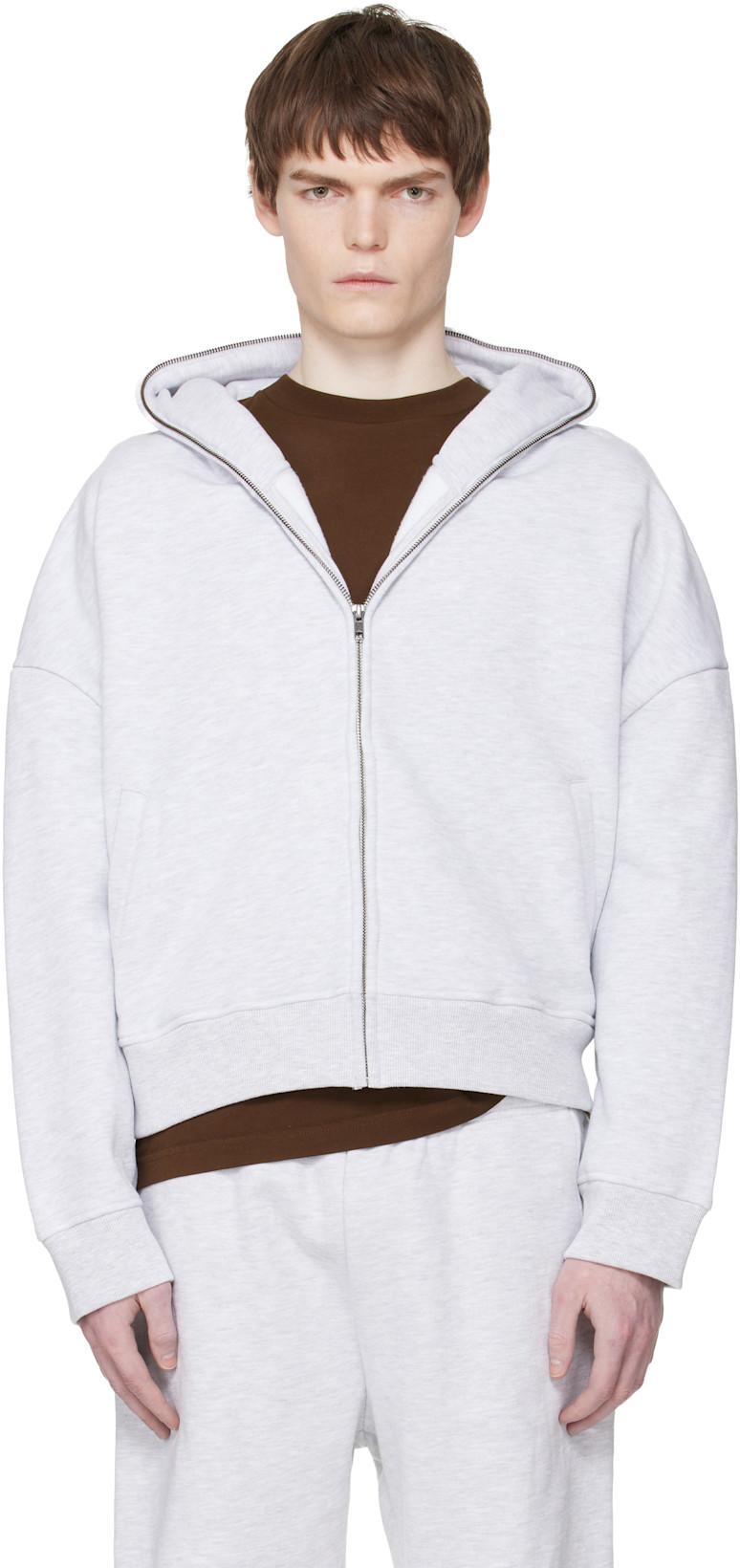 Gray Eternal Zip Hoodie by ENTIRE STUDIOS