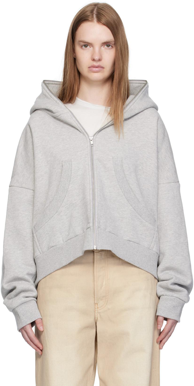 Gray Eternal Zip Hoodie by ENTIRE STUDIOS