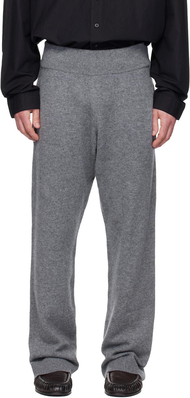 Gray Knit Lounge Pants by ENTIRE STUDIOS