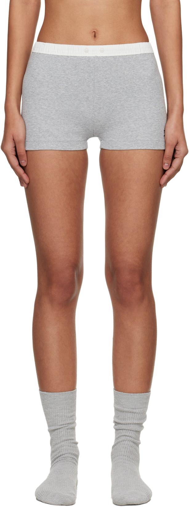 Gray Lounge Shorts by ENTIRE STUDIOS