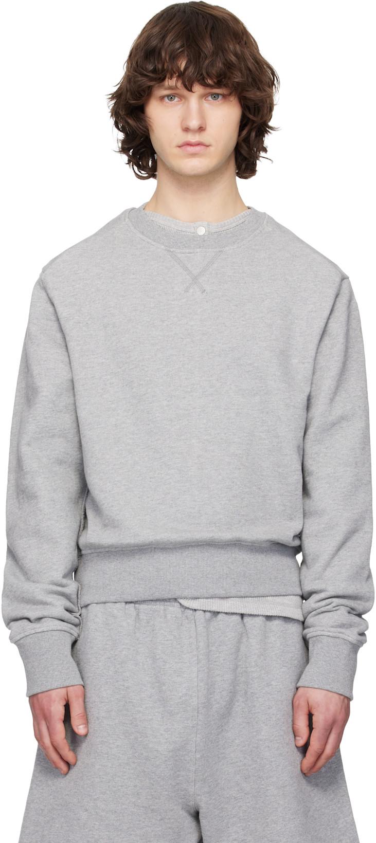 Gray Pod Crew Sweatshirt by ENTIRE STUDIOS
