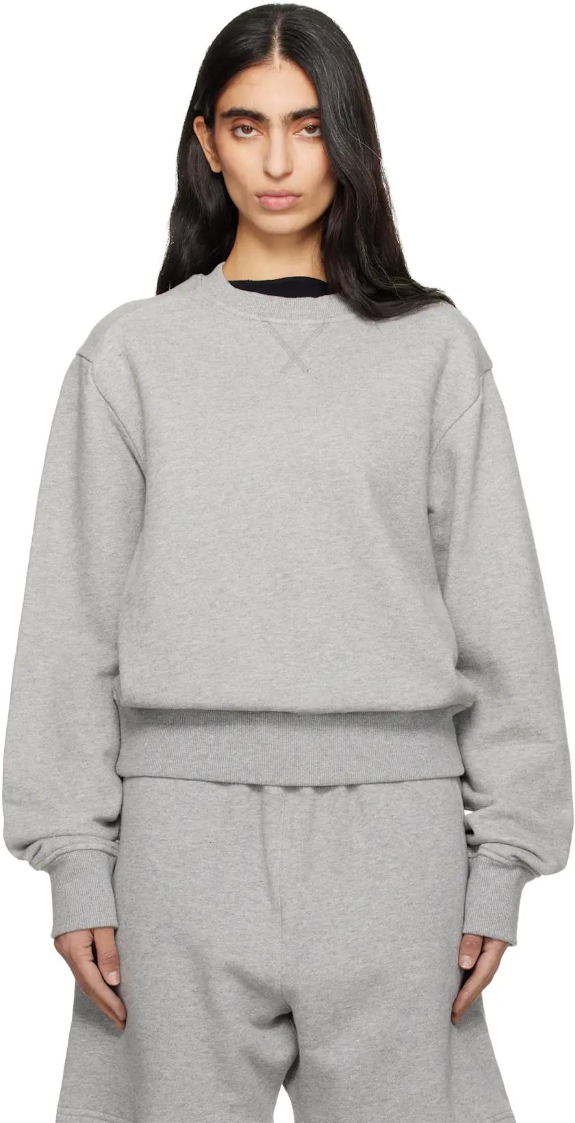 Gray Pod Crew Sweatshirt by ENTIRE STUDIOS