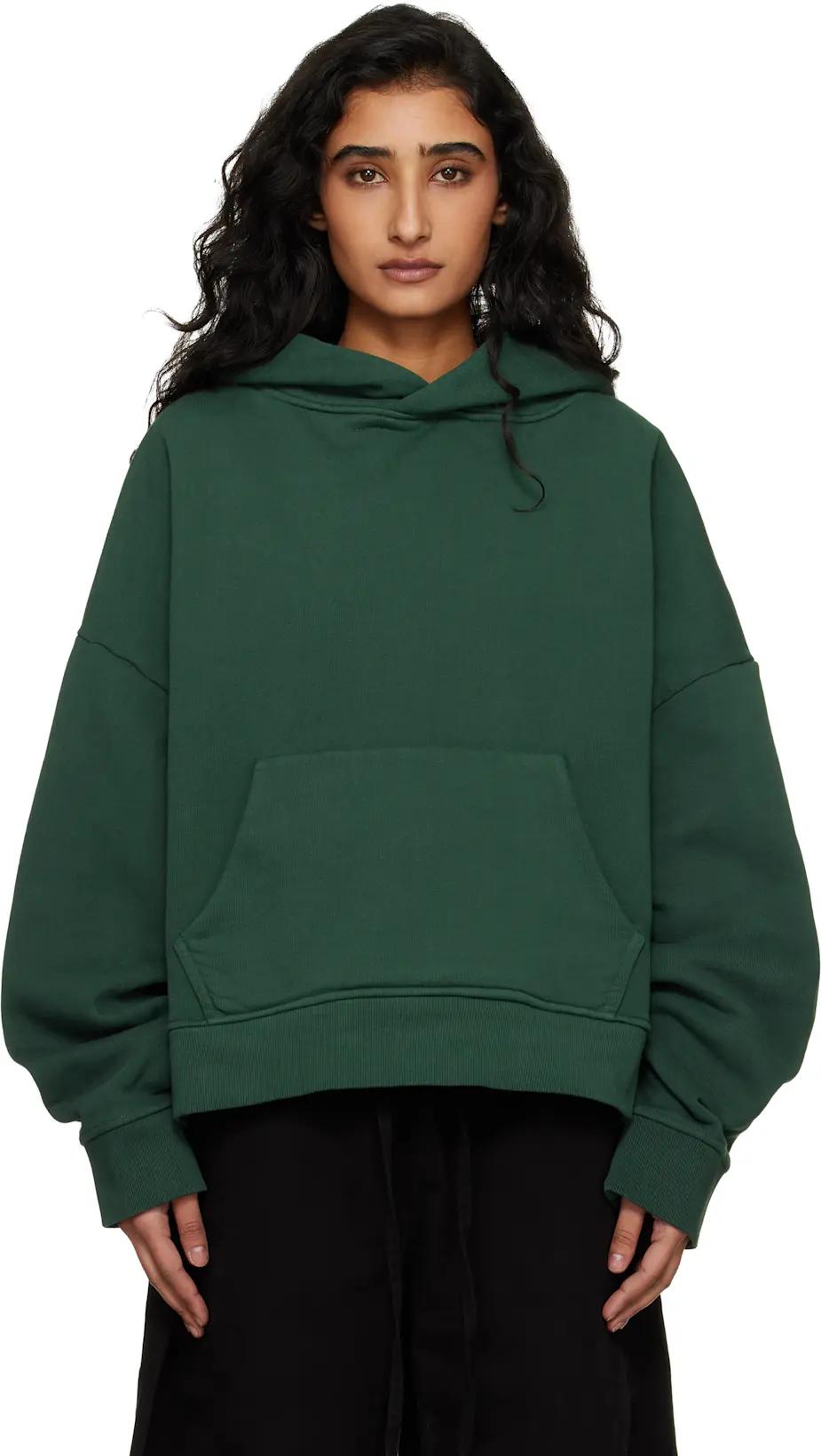 Green Heavy Hoodie by ENTIRE STUDIOS