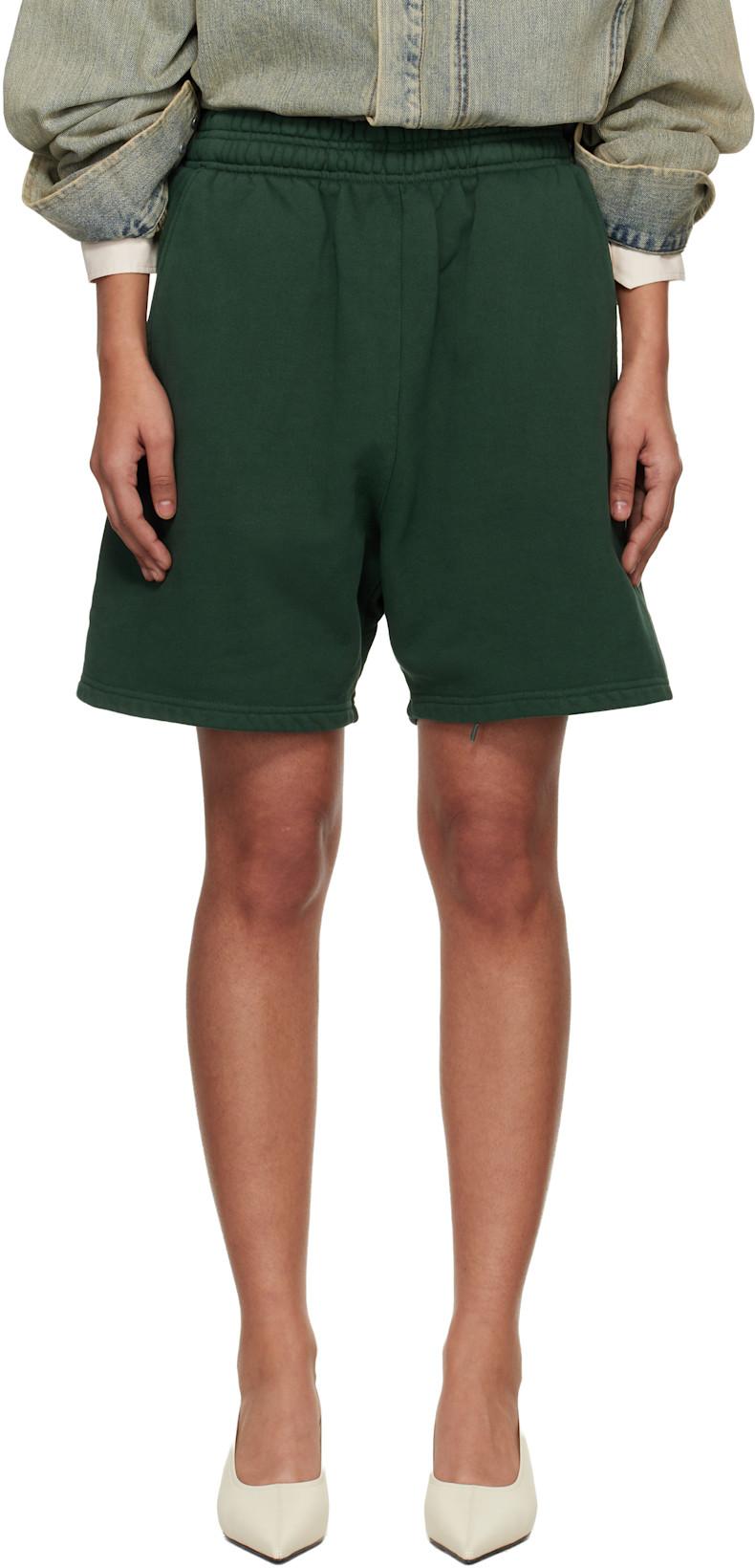 Green Standard Sweat Shorts by ENTIRE STUDIOS