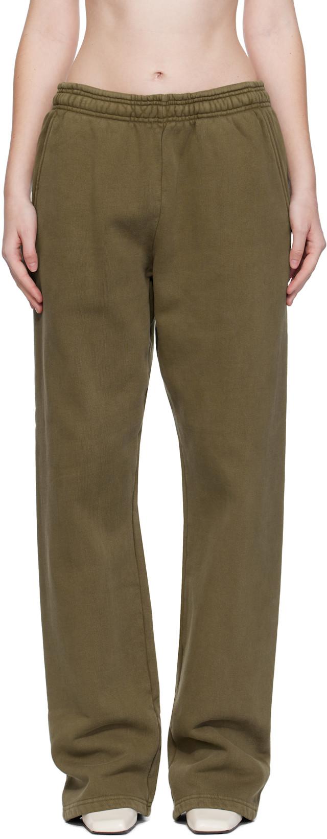 Green Straight-Leg Sweatpants by ENTIRE STUDIOS