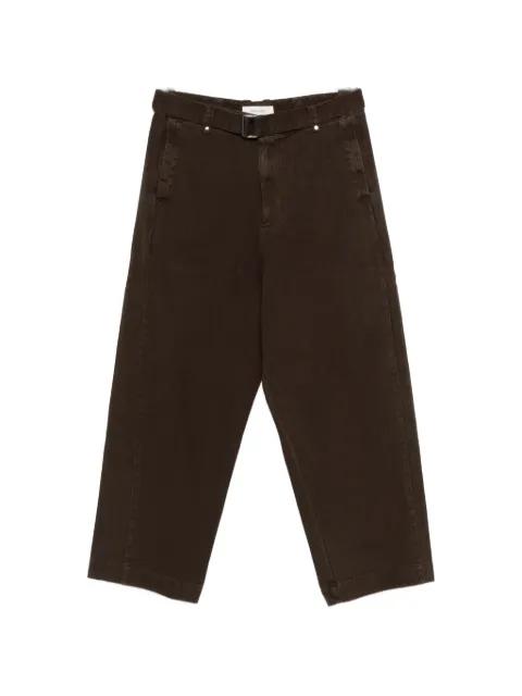 Gully belt trousers by ENTIRE STUDIOS