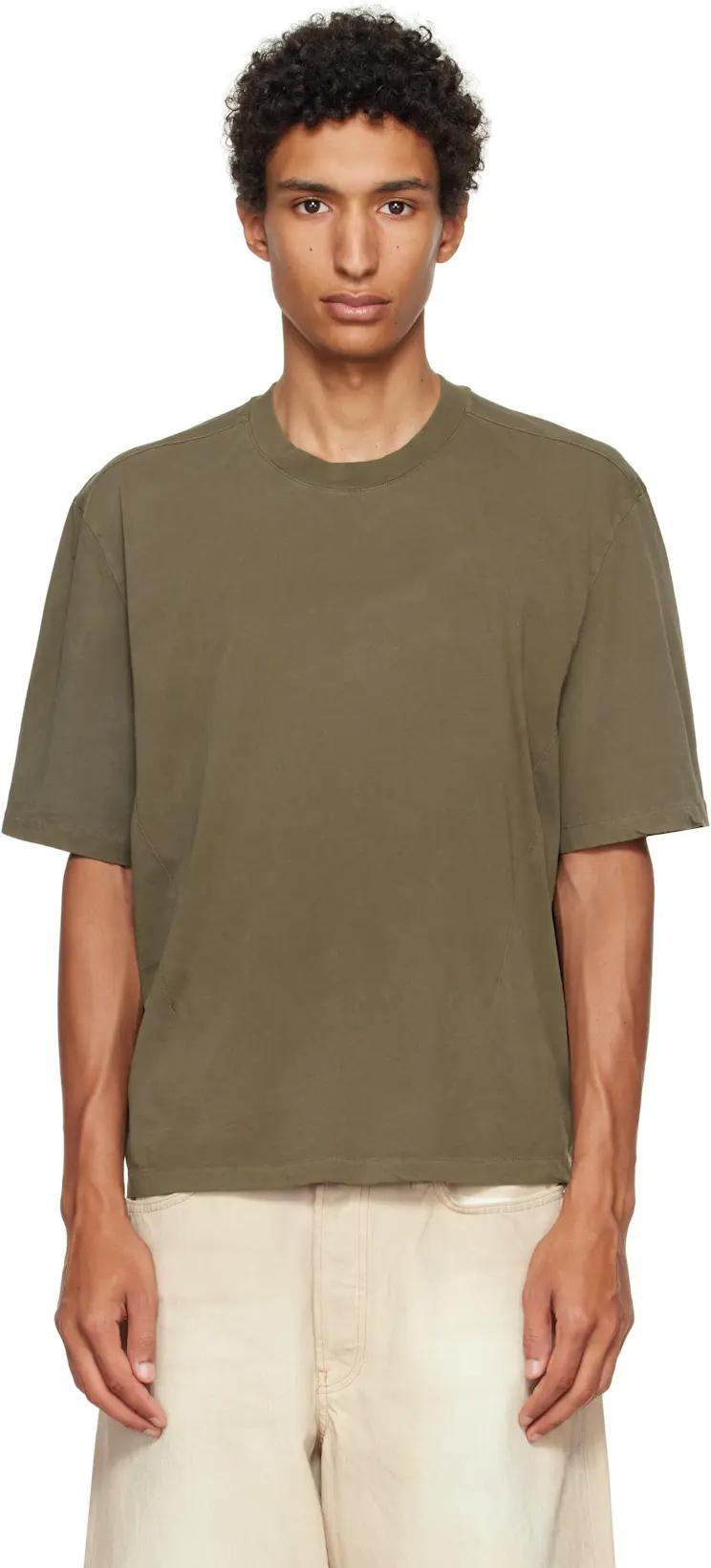 Khaki Dart T-shirt by ENTIRE STUDIOS