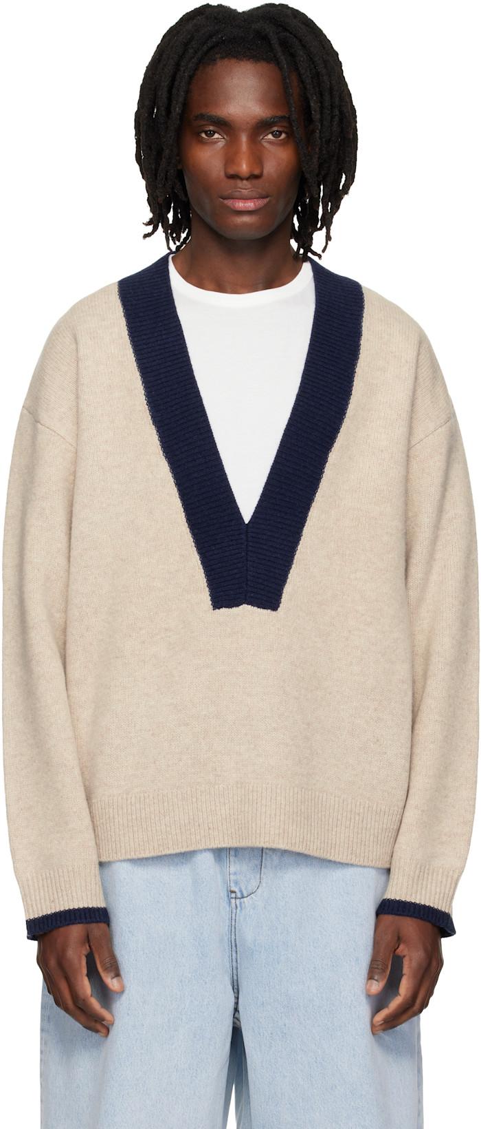 Off-White Echo Knit Sweater by ENTIRE STUDIOS