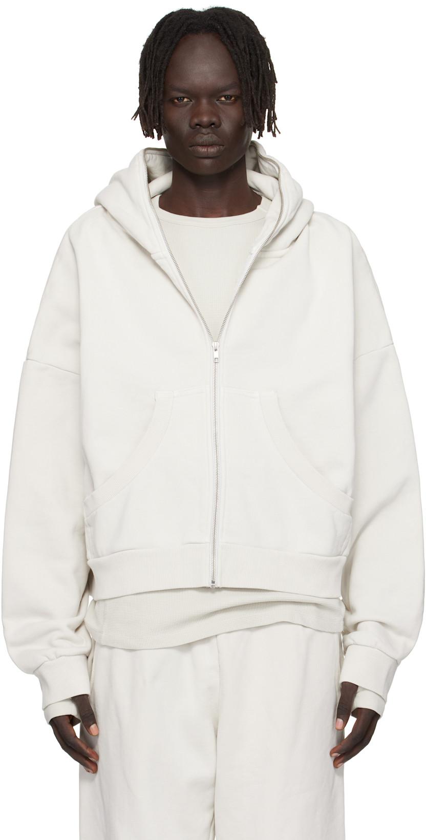 Off-White Eternal Zip Hoodie by ENTIRE STUDIOS