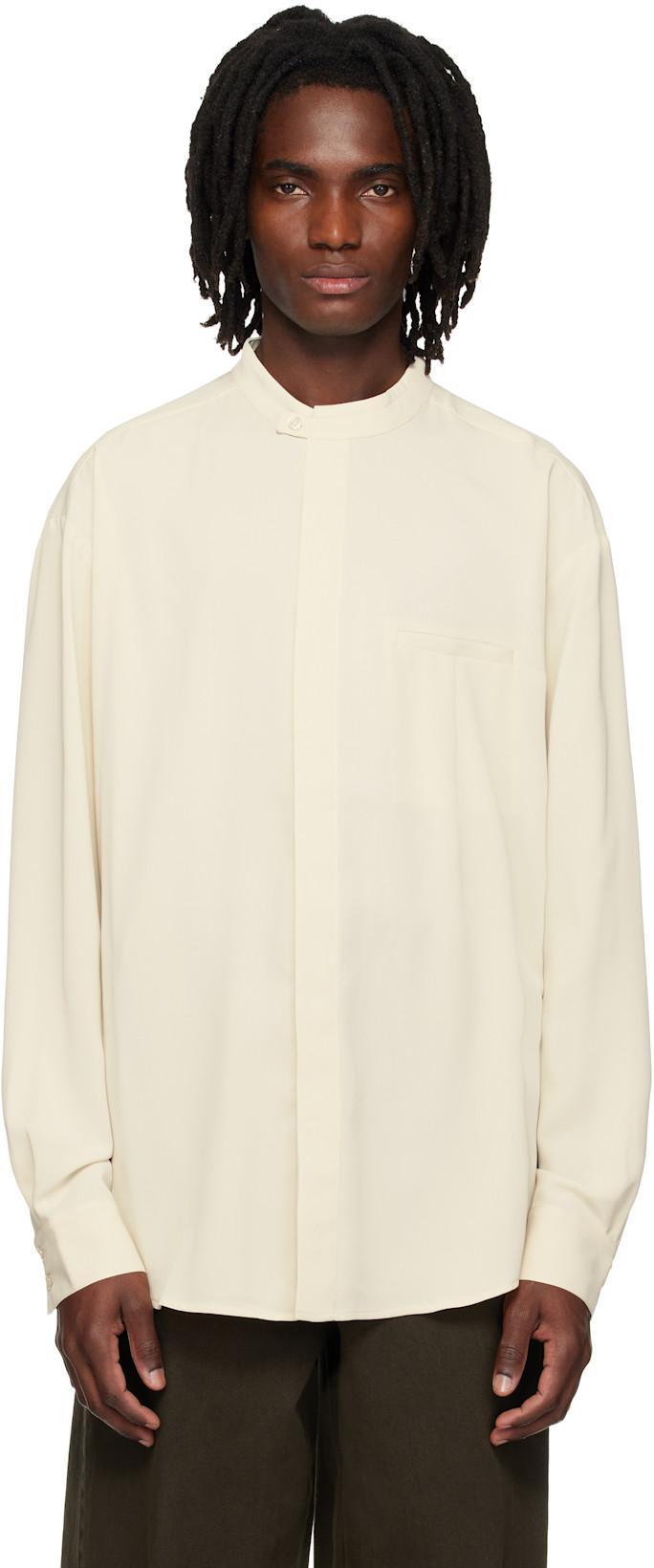Off-White Mao Dart Shirt by ENTIRE STUDIOS