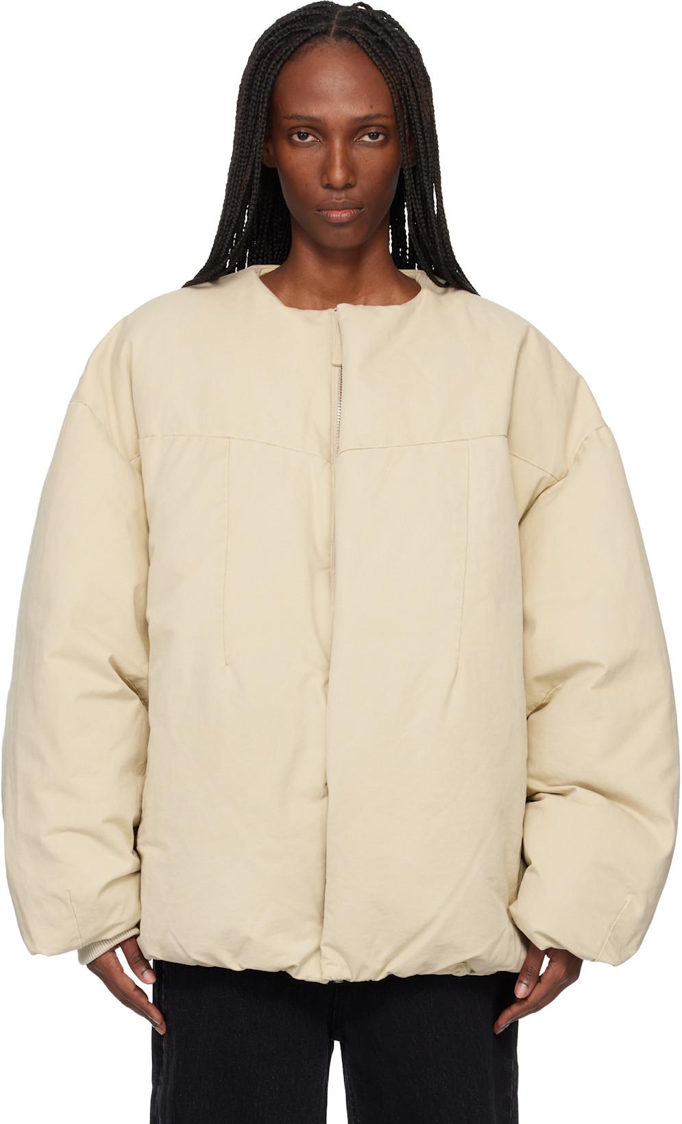 Off-White Pod Puffer Down Jacket by ENTIRE STUDIOS
