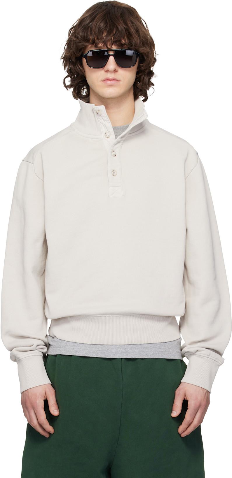 Off-White Port Pullover Sweatshirt by ENTIRE STUDIOS