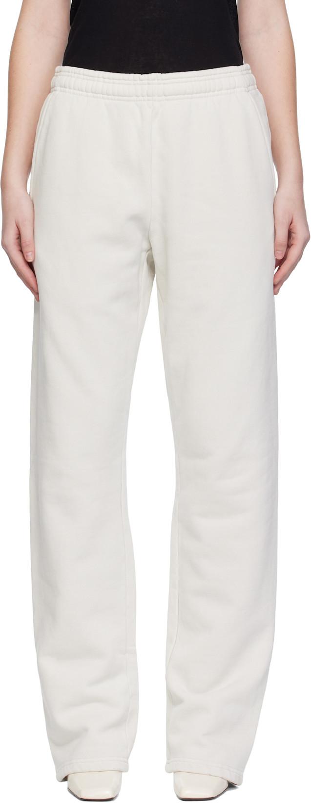 Off-White Straight-Leg Sweatpants by ENTIRE STUDIOS