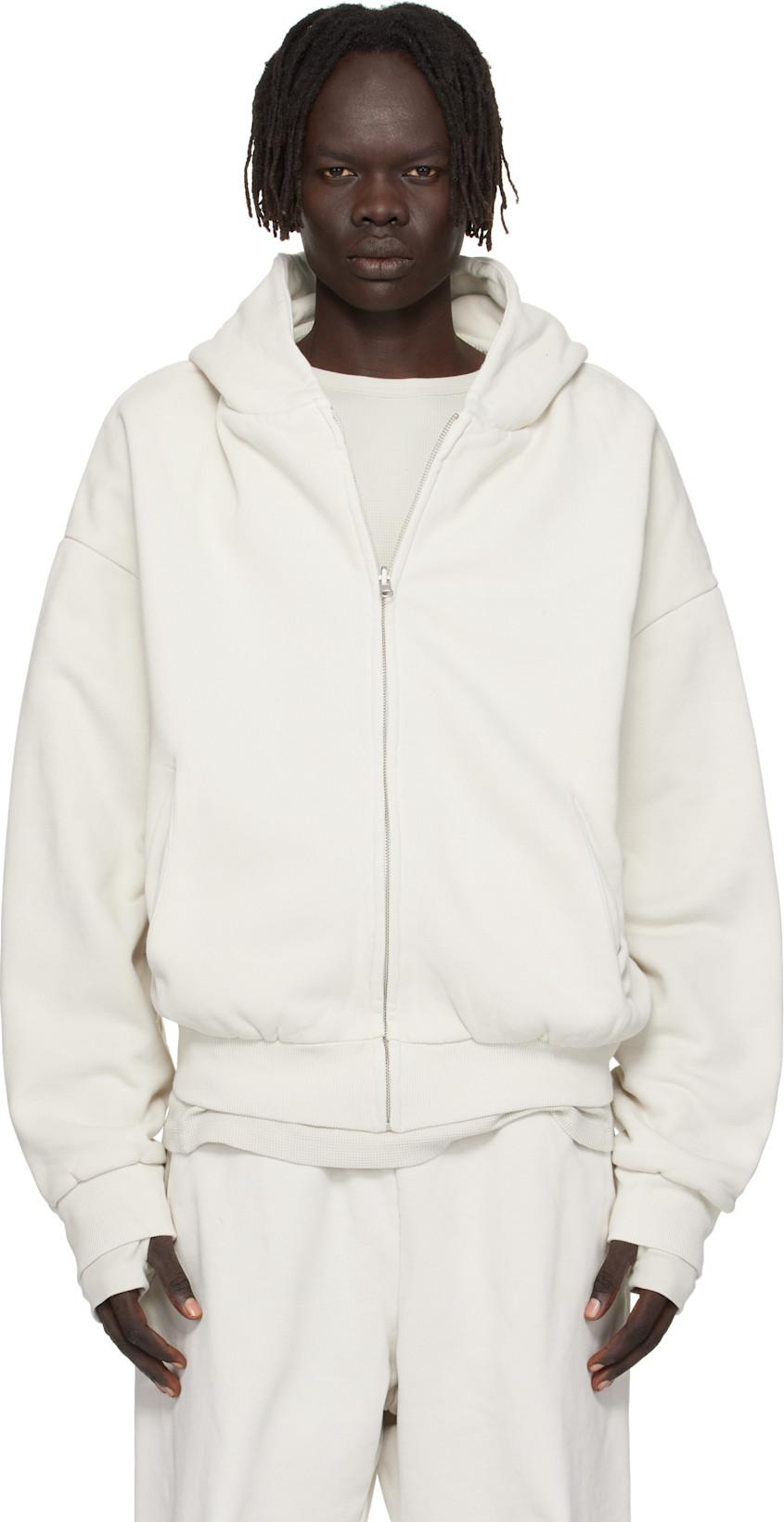 Off-White Thermal Hoodie by ENTIRE STUDIOS