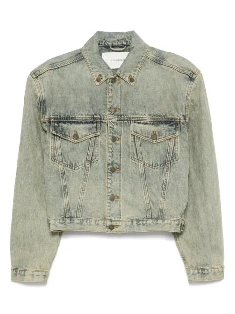 Shrunken buttoned denim jacket by ENTIRE STUDIOS