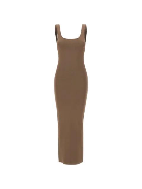 Square Neck Knit midi dress by ENTIRE STUDIOS