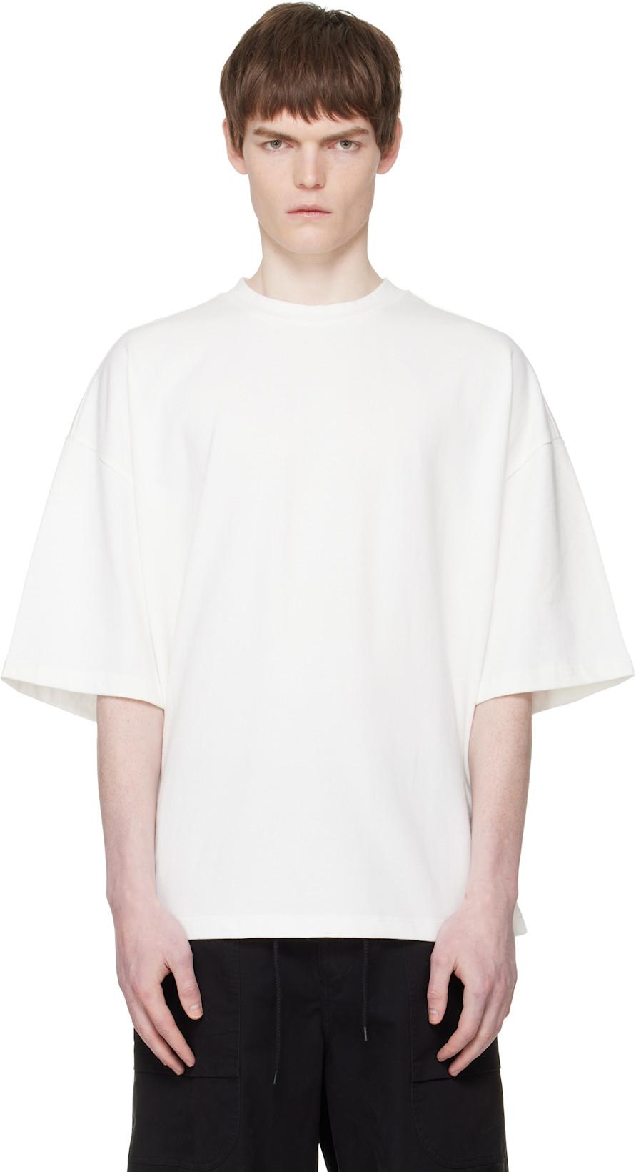White Heavy Boxy T-shirt by ENTIRE STUDIOS