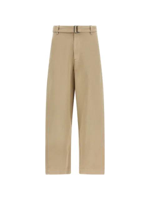 baggy belted trousers by ENTIRE STUDIOS