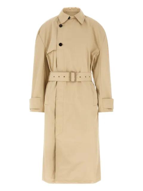 cape-detail trench coat by ENTIRE STUDIOS