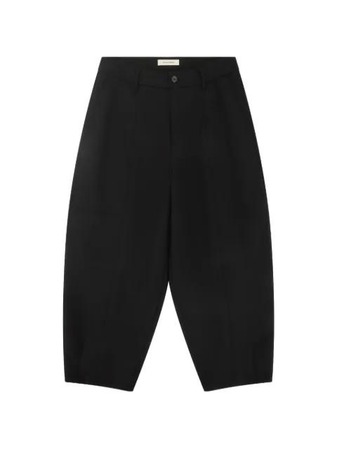 carrot wool trousers by ENTIRE STUDIOS