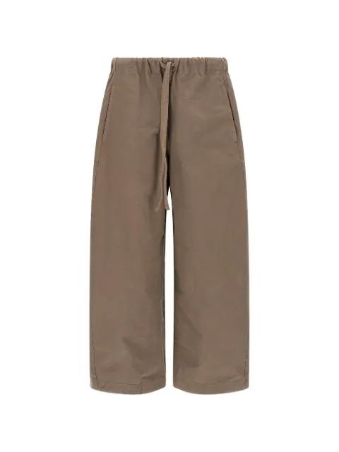 drawstring elastic barrel trousers by ENTIRE STUDIOS