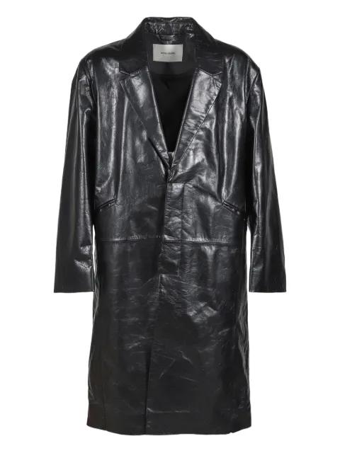 lapel-collar coat by ENTIRE STUDIOS